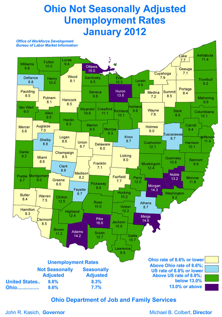 Columbus Ohio Unemployment Rate | Ohio Unemployment Rate